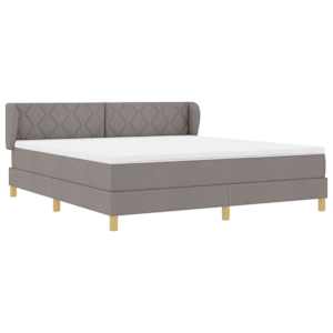 Postel s boxspringem s matrací s čelo Taupe 180 x 200 cm textil - obrázek 6