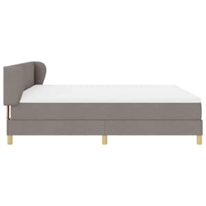 Postel s boxspringem s matrací s čelo Taupe 180 x 200 cm textil - obrázek 8