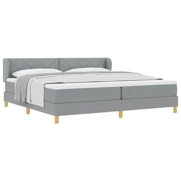 vidaXL Karbi vedrumadrats peaga Helehall 200 x 200 cm kangas