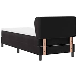 Postel s boxspringem s čelo Černá 80 x 200 cm samet - obrázek 9