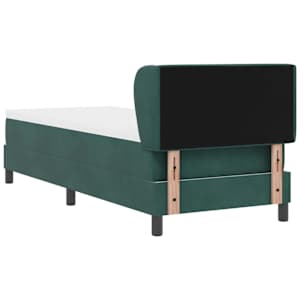 Postel s boxspringem s čelo Tmavě zelená 80 x 200 cm samet - obrázek 9