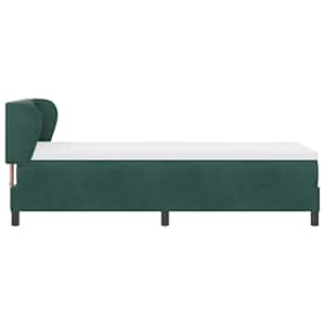 Postel s boxspringem s čelo Tmavě zelená 80 x 200 cm samet - obrázek 8