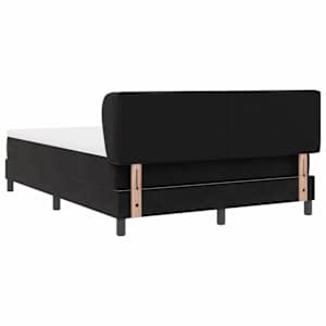 Postel s boxspringem s čelo Černá 140 x 190 cm samet - obrázek 9