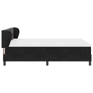 Postel s boxspringem s čelo Černá 140 x 190 cm samet - obrázek 8