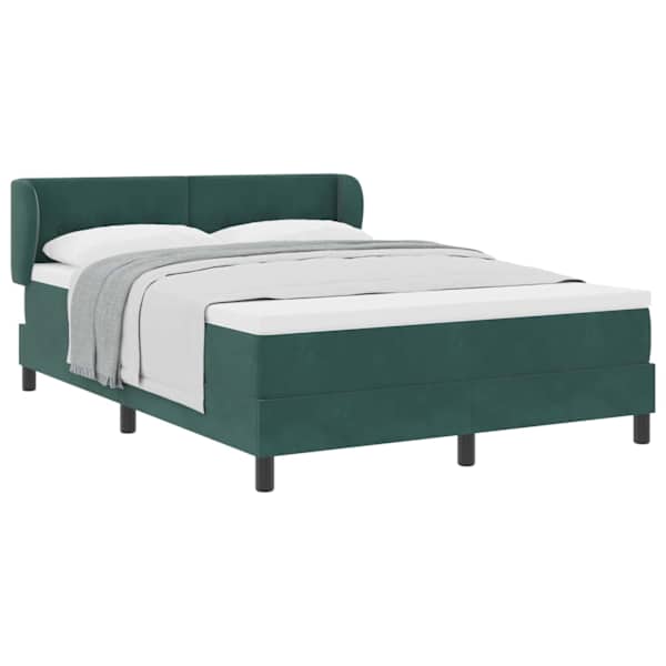 vidaXL Karbi vedrumadrats peaga Tumeroheline 140 x 190 cm Samet
