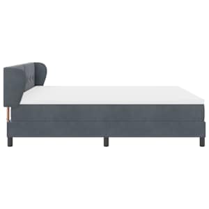 Postel s boxspringem s čelo Tmavě šedá 180 x 200 cm samet - obrázek 8
