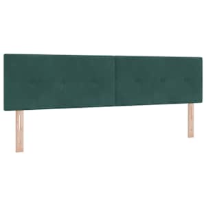 Postel s boxspringem s čelo Tmavě zelená 180 x 200 cm samet - obrázek 5