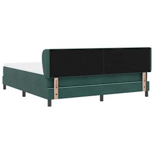 Postel s boxspringem s čelo Tmavě zelená 180 x 200 cm samet - obrázek 9