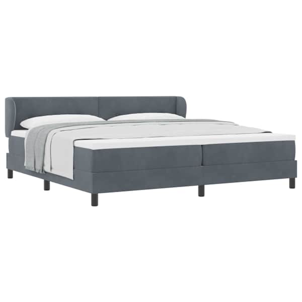 vidaXL Karbi vedrumadrats peaga Tumehall 200 x 200 cm Samet
