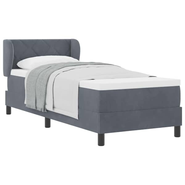 vidaXL Karbi vedrumadrats peaga Tumehall 80 x 200 cm Samet