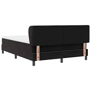 Postel s boxspringem s čelo Černá 160 x 200 cm samet - obrázek 8