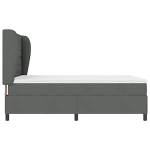 Postel s boxspringem s matrací Tmavě šedá 140 x 200 cm textil - obrázek 8