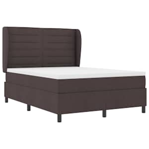 Postel s boxspringem s matrací Tmavě hnědá 160 x 200 cm textil - obrázek 4