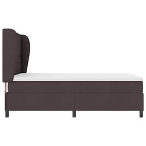 Postel s boxspringem s matrací Tmavě hnědá 160 x 200 cm textil - obrázek 7