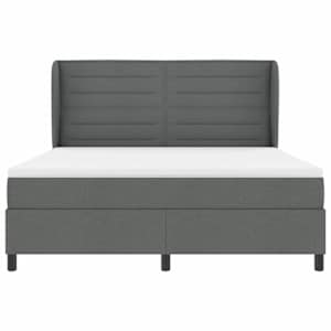 Postel s boxspringem s matrací Tmavě šedá 180 x 200 cm textil - obrázek 7