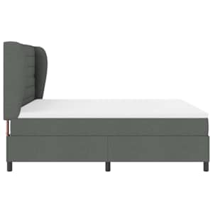 Postel s boxspringem s matrací Tmavě šedá 180 x 200 cm textil - obrázek 8