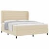 vidaXL Karbi vedrumadrats madratsiga peaga cream 180 x 200 cm kangas