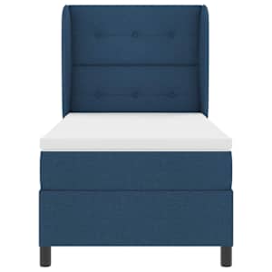Postel s boxspringem s čelo Modrá 80 x 200 cm textil - obrázek 7