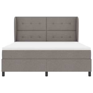 Postel s boxspringem s čelo Taupe 180 x 200 cm textil - obrázek 7
