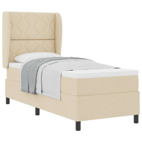 vidaXL Karbi vedrumadrats padjaga peaga cream 80 x 200 cm kangas