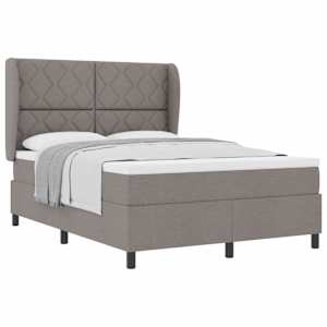 Postel s boxspringem s čelo Taupe 140 x 200 cm textil - obrázek 2