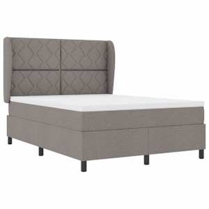 Postel s boxspringem s čelo Taupe 140 x 200 cm textil - obrázek 4