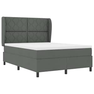 Postel s boxspringem s matrací Tmavě šedá 160 x 200 cm textil - obrázek 4