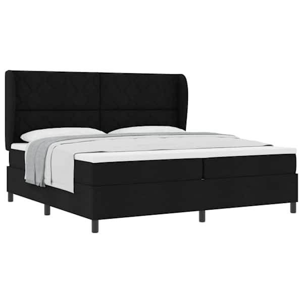 vidaXL Karbi vedrumadrats peaga Must 200 x 200 cm kangas