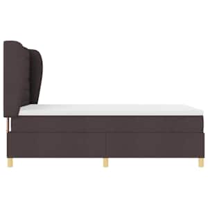 Postel s boxspringem s matrací Tmavě hnědá 200 x 160 cm textil - obrázek 8