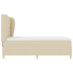 Postel s boxspringem s matrací Krémová 200 x 160 cm textil - obrázek 8