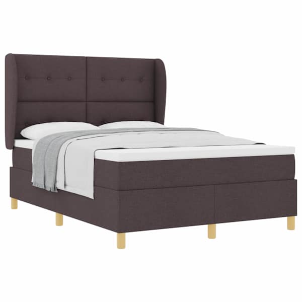 vidaXL Karbi vedrumadrats peaga Tume pruun 190 x 140 cm kangas