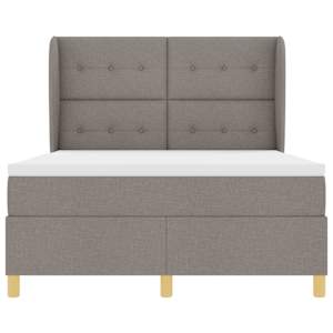 Postel s boxspringem s čelo Taupe 200 x 140 cm textil - obrázek 7