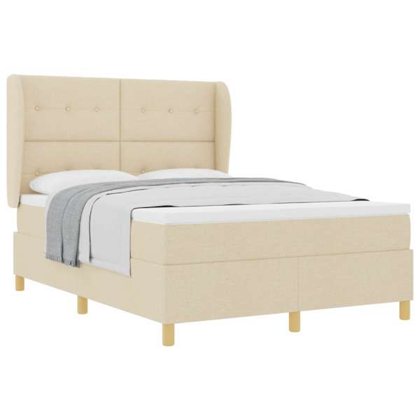 vidaXL Karbi vedrumadrats peaga cream 200 x 160 cm kangas