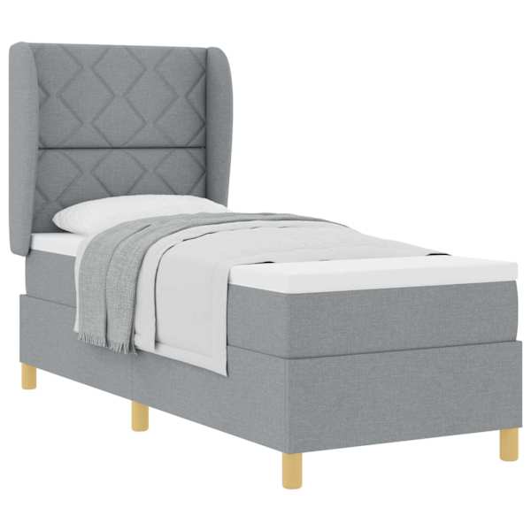 vidaXL Karbi vedrumadrats peaga Helehall 200 x 80 cm kangas