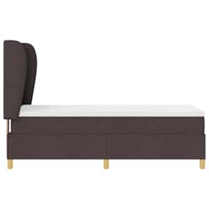 Postel s boxspringem s polštářem Tmavě hnědá 200 x 80 cm textil - obrázek 8