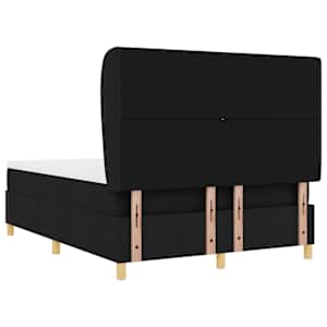 Postel s boxspringem s čelo Černý 200 x 160 cm textil - obrázek 8