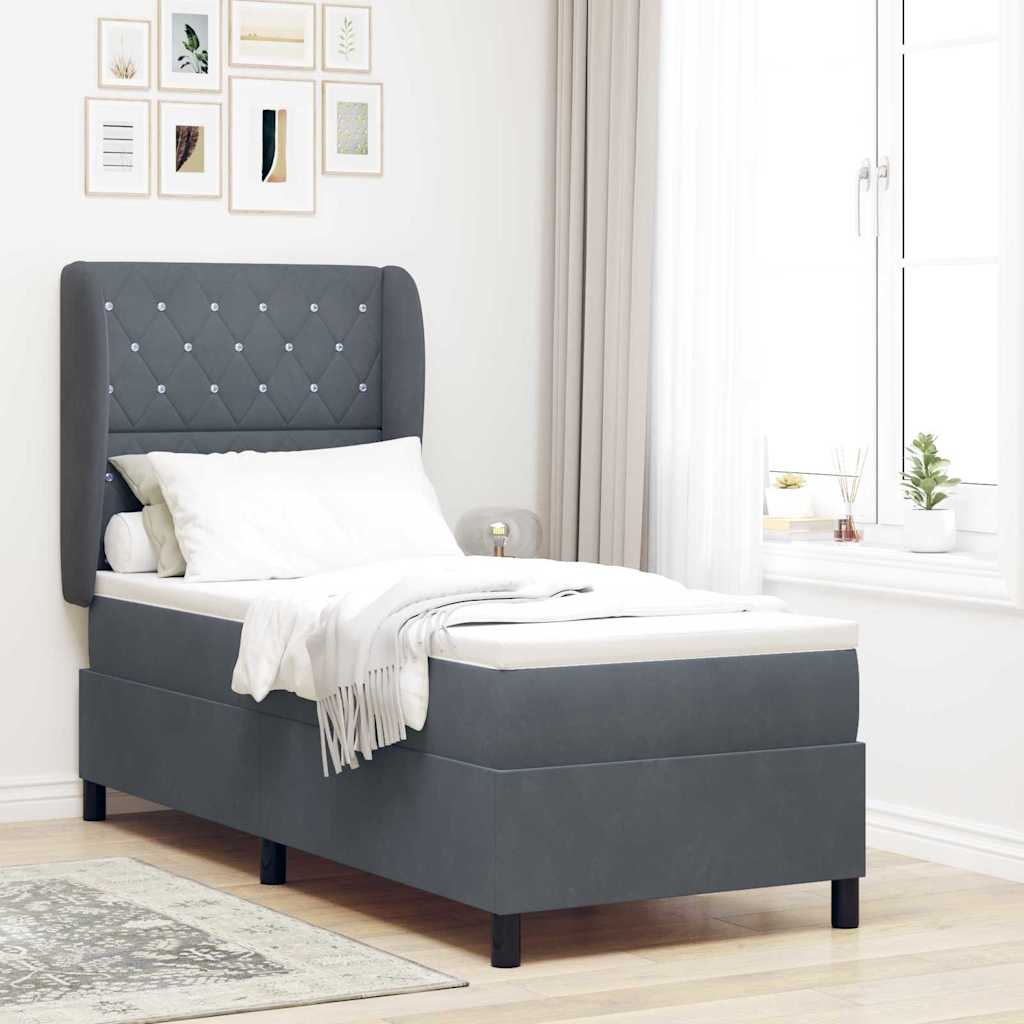 Box Spring Voodi Mattress Tumashall 80x200 cm Velvet