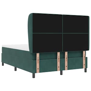 Postel s boxspringem s matrací Tmavě zelená 190 x 140 cm samet - obrázek 9