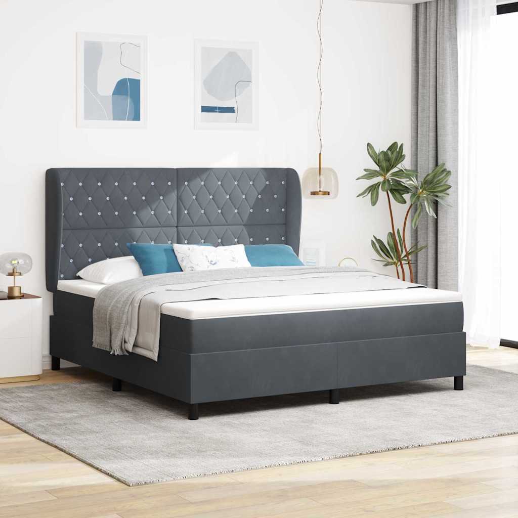 Karbipesa Tandemvoodi koos madratsiga Tumehall 180x200 cm Veluur