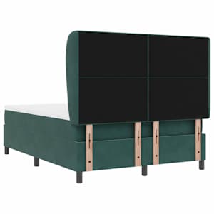 Postel s boxspringem s matrací Tmavě zelená 200 x 160 cm samet - obrázek 9