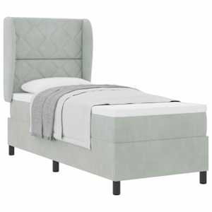 vidaXL Karbi vedrumadrats peaga Helehall 200 x 80 cm Samet