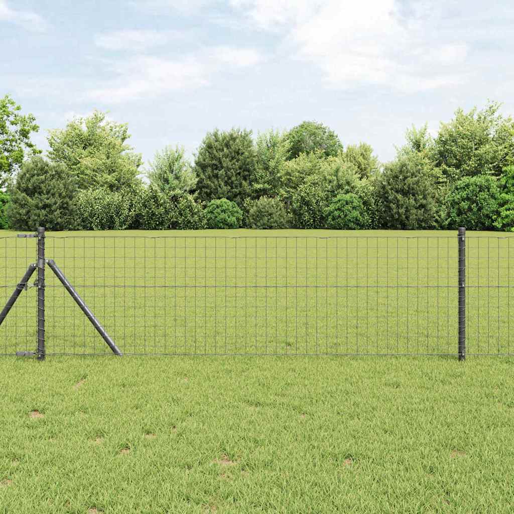 Hegnspyd 52 stk Grå Ø32 mm 100 cm Galvaniseret Stål