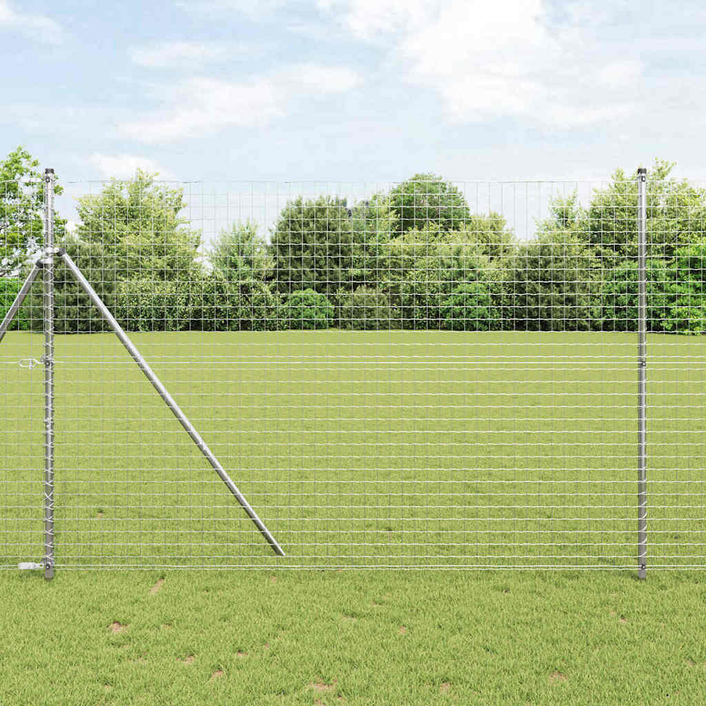 Plotové stĺpy 52 ks Ø32 mm 210 cm Pozinkovaná oceľ 3350162