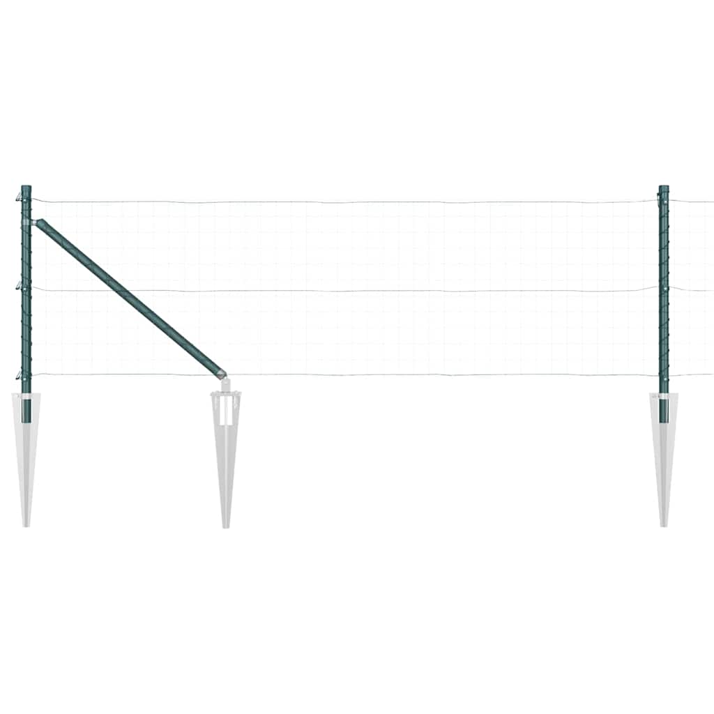 vidaXL Soukromé stĺpiky s hrotom 26 ks Ø32 mm, 100 cm, pozinkovaná oceľ