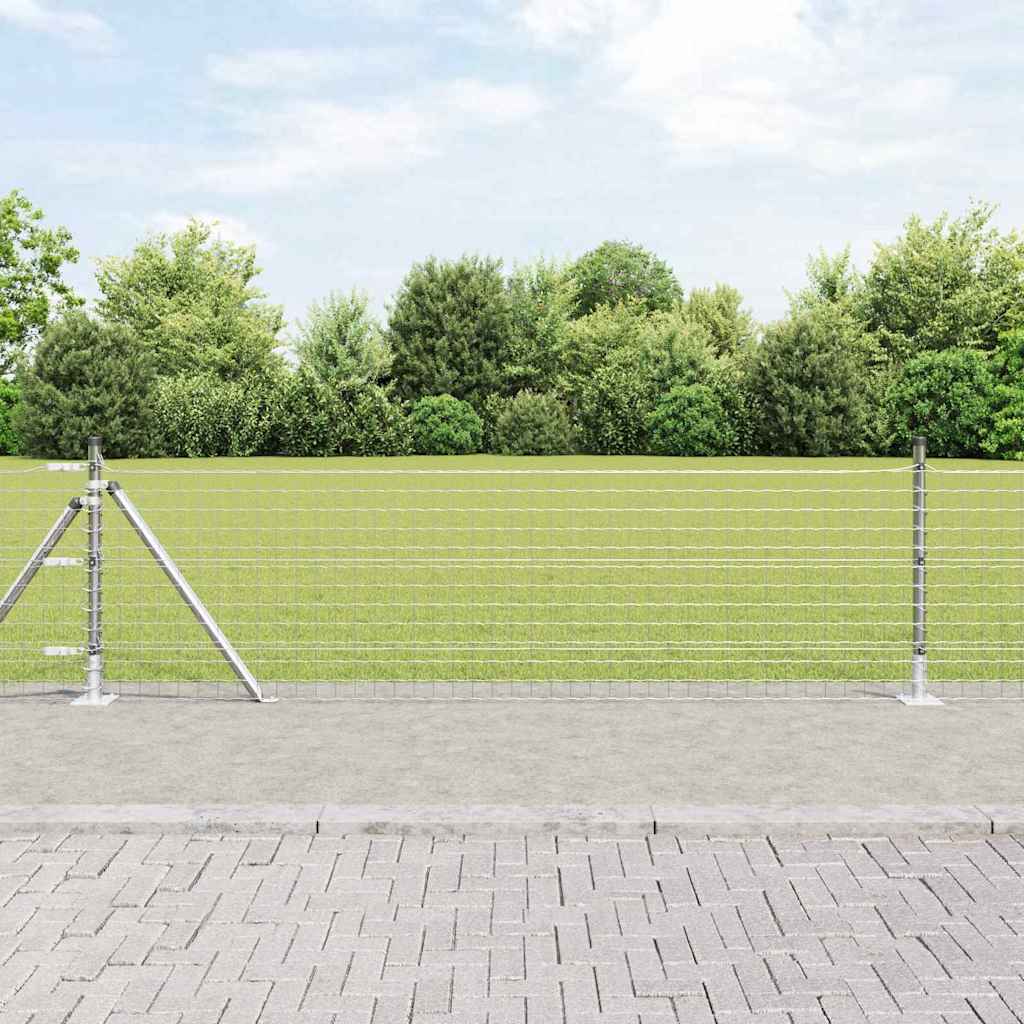 Hegnsposter Sæt af 26 Galvaniseret stål 3.2 x 3.2 x 70 cm Hegn