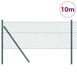 Plotový sloupek. Zelená 10 x 0,8 m (mesh 40 x 40 mm) Ocel a PVC - obrázek 3