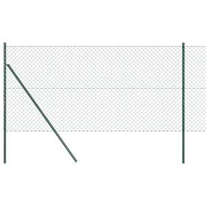 Ocelový plot s řetězovými odkazy na pozemní uchycení 10 x 1,5 m - obrázek 2