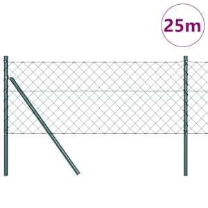 Ocelový plot s řetězovými odkazy na pozemní uchycení 0,8 x 25 m - obrázek 3