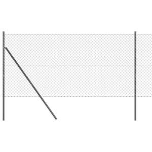 Ocelový plot s řetězovými odkazy na pozemní uchycení 10 x 1,2 m - obrázek 2