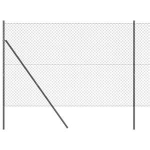 Ocelový plot s řetězovými odkazy na pozemní uchycení 10 x 1,5 m - obrázek 2
